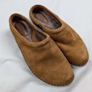 Born Cheyenne Women's Size 6.5 Brown Slip On Comfort Walking Shoes Moccasin